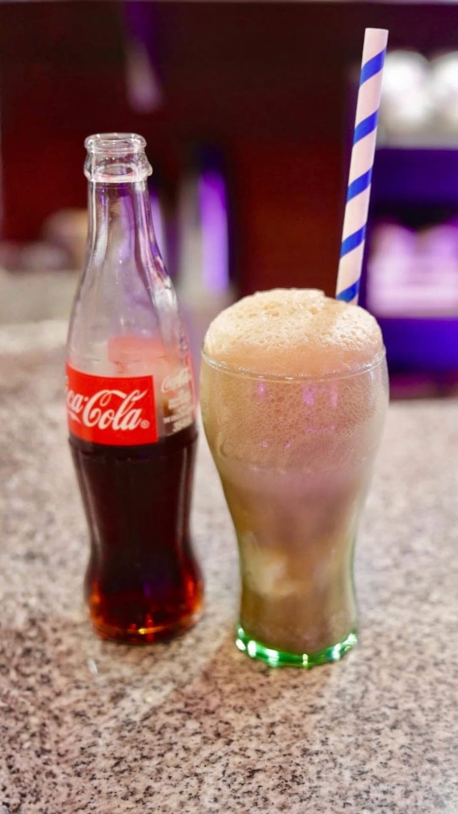 Retro soda float at American Diner, Costa del Este, Panama City