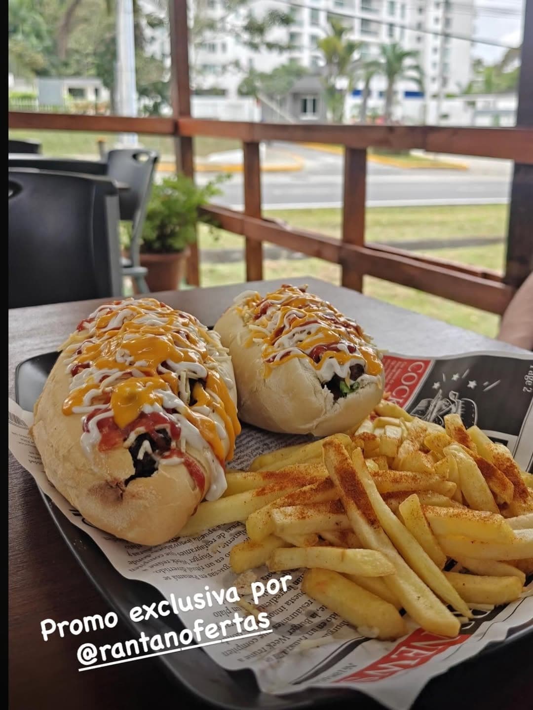 Pepito sandwiches and fries at Bokattos, Clayton, Panama City