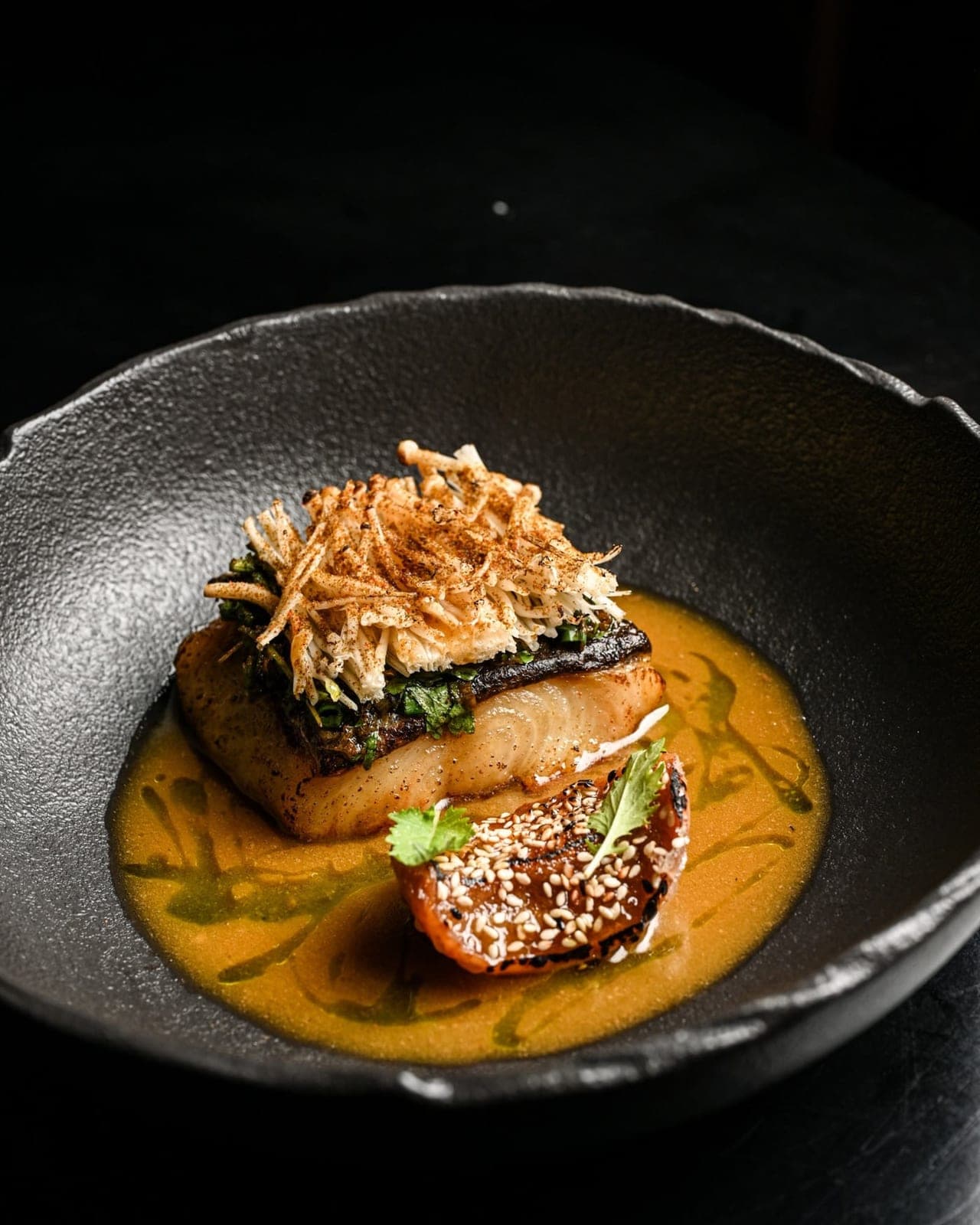 Black cod at Brutto Restaurant, San Francisco, Panama City