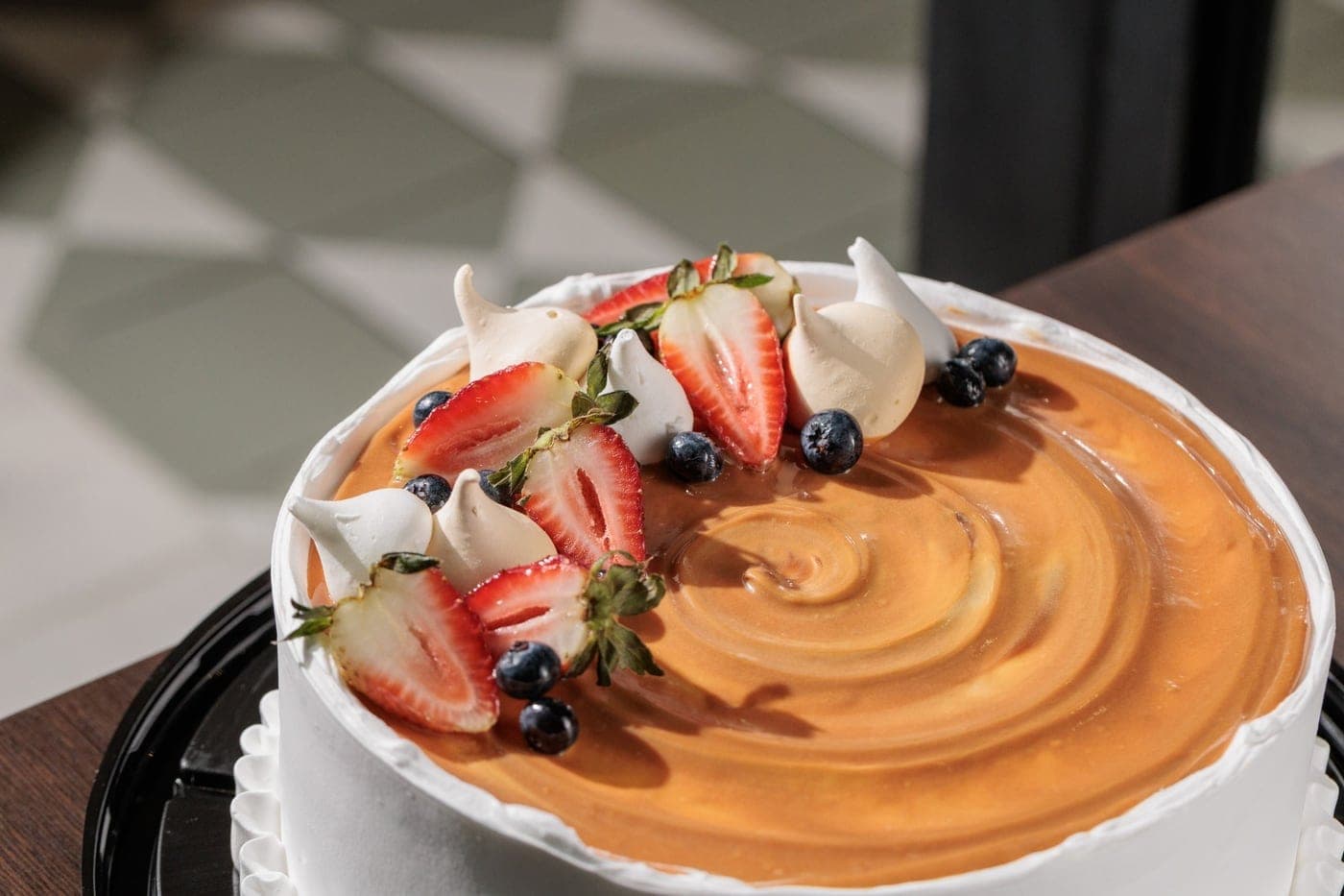 Caramel cake at Cafe Met, Albrook, Panama City