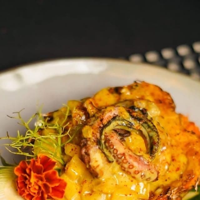 Pulpo al ajillo at Delirio Habanero, Bella Vista, Panama City