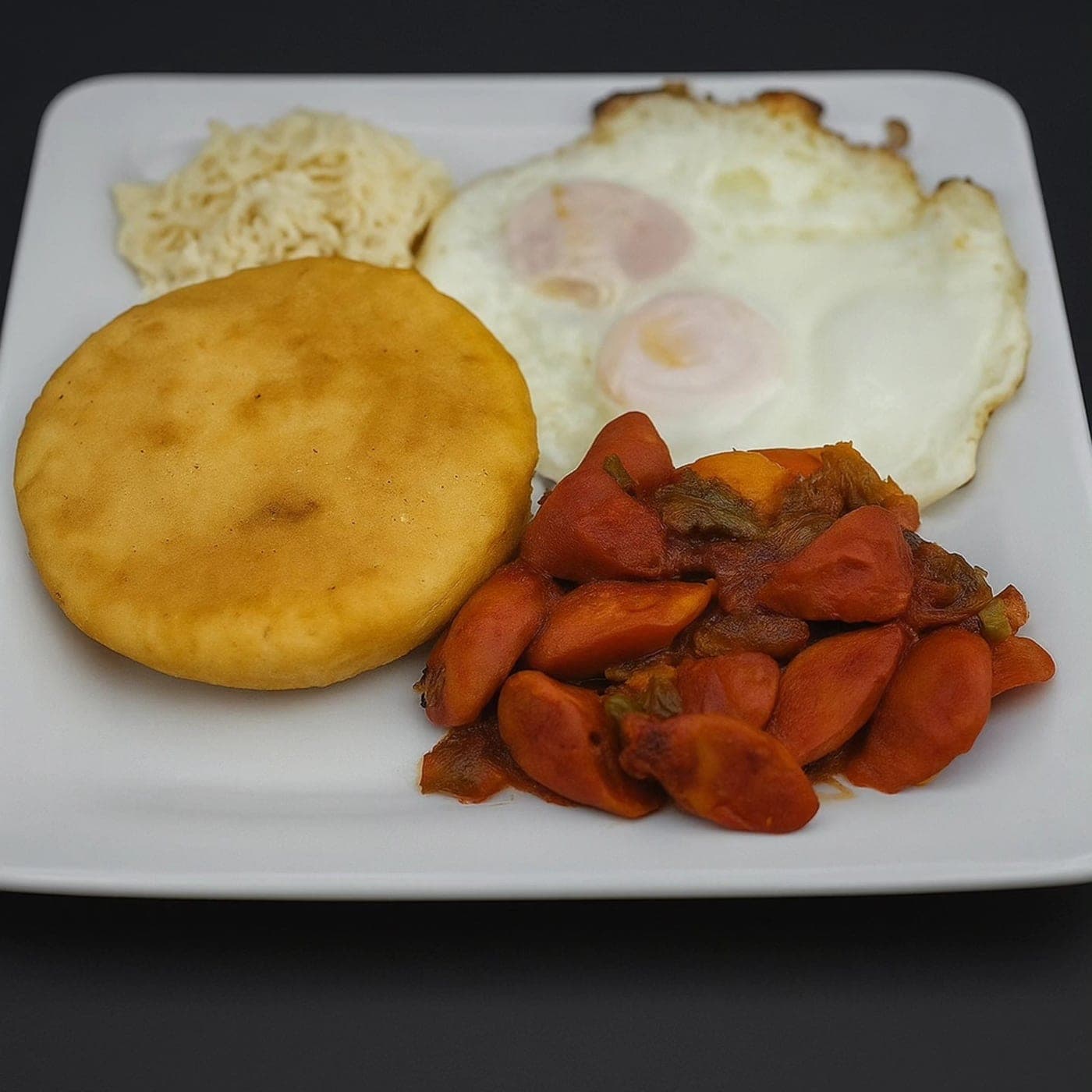 Breakfast plate at Donde Lolo, San Francisco, Panama City