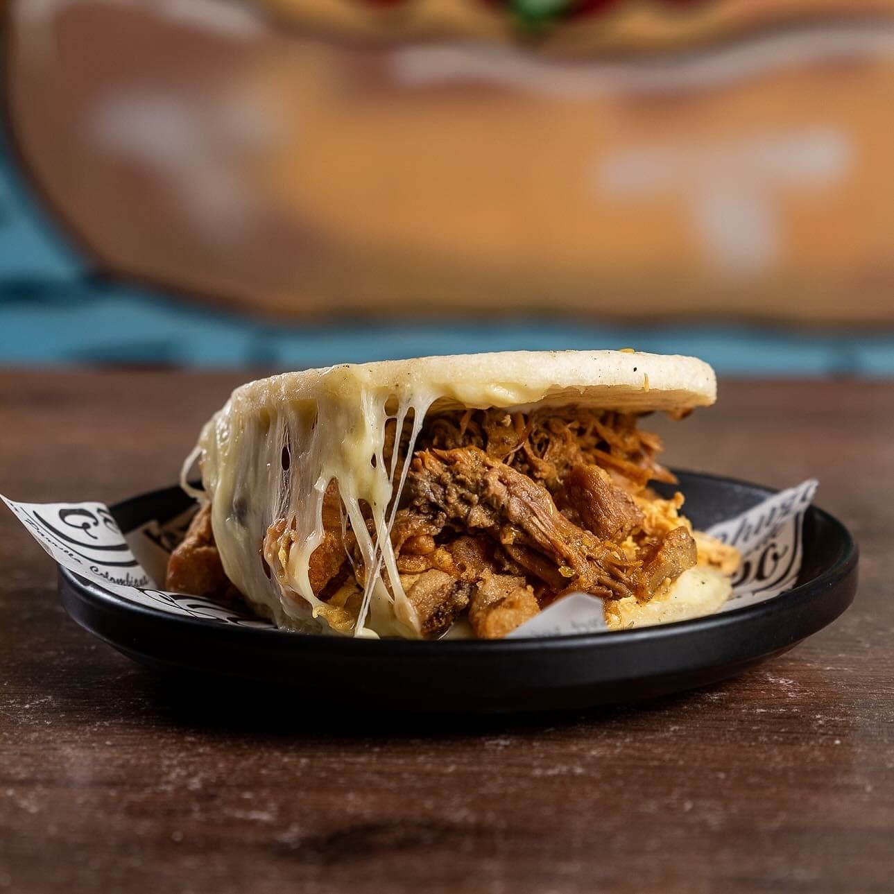 Stuffed arepa at El Chuzo de Alejo, San Francisco, Panama City