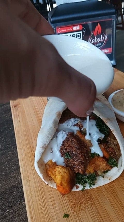 Shawarma en Kebab's Grill, El Cangrejo, Ciudad de Panama