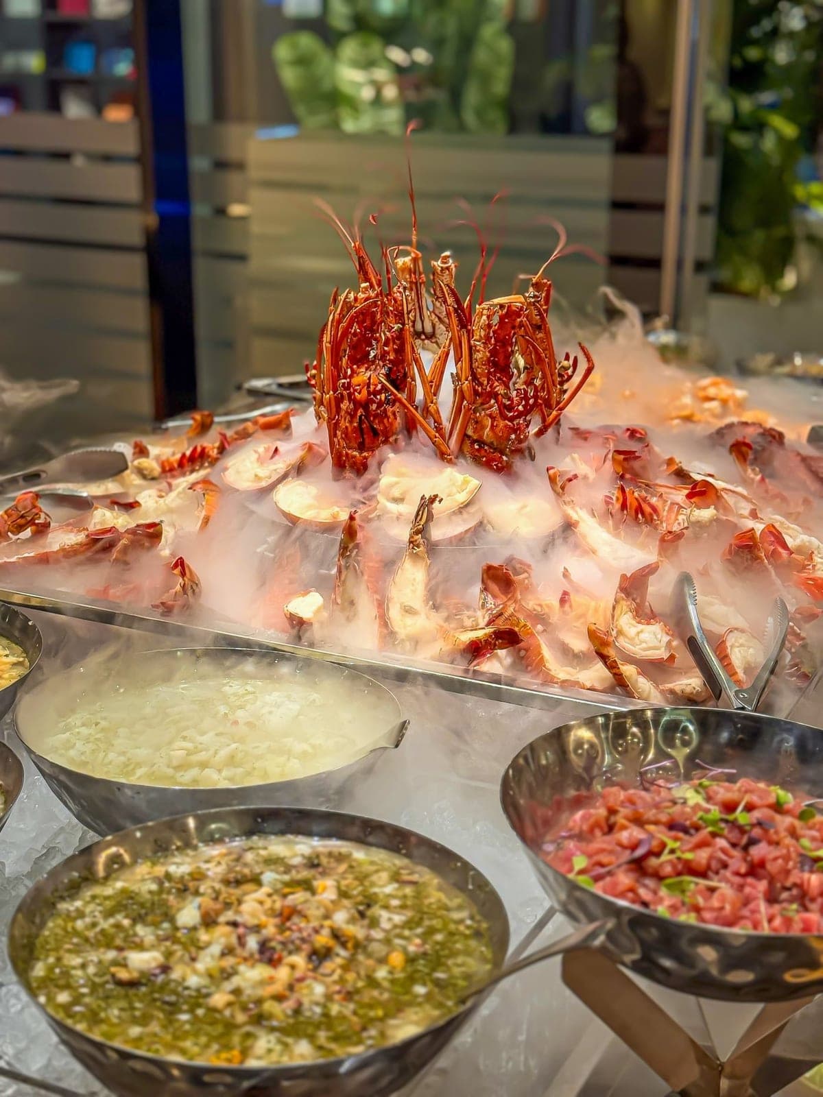 Seafood buffet with lobster at La Brasserie, Sortis Hotel, Panama City