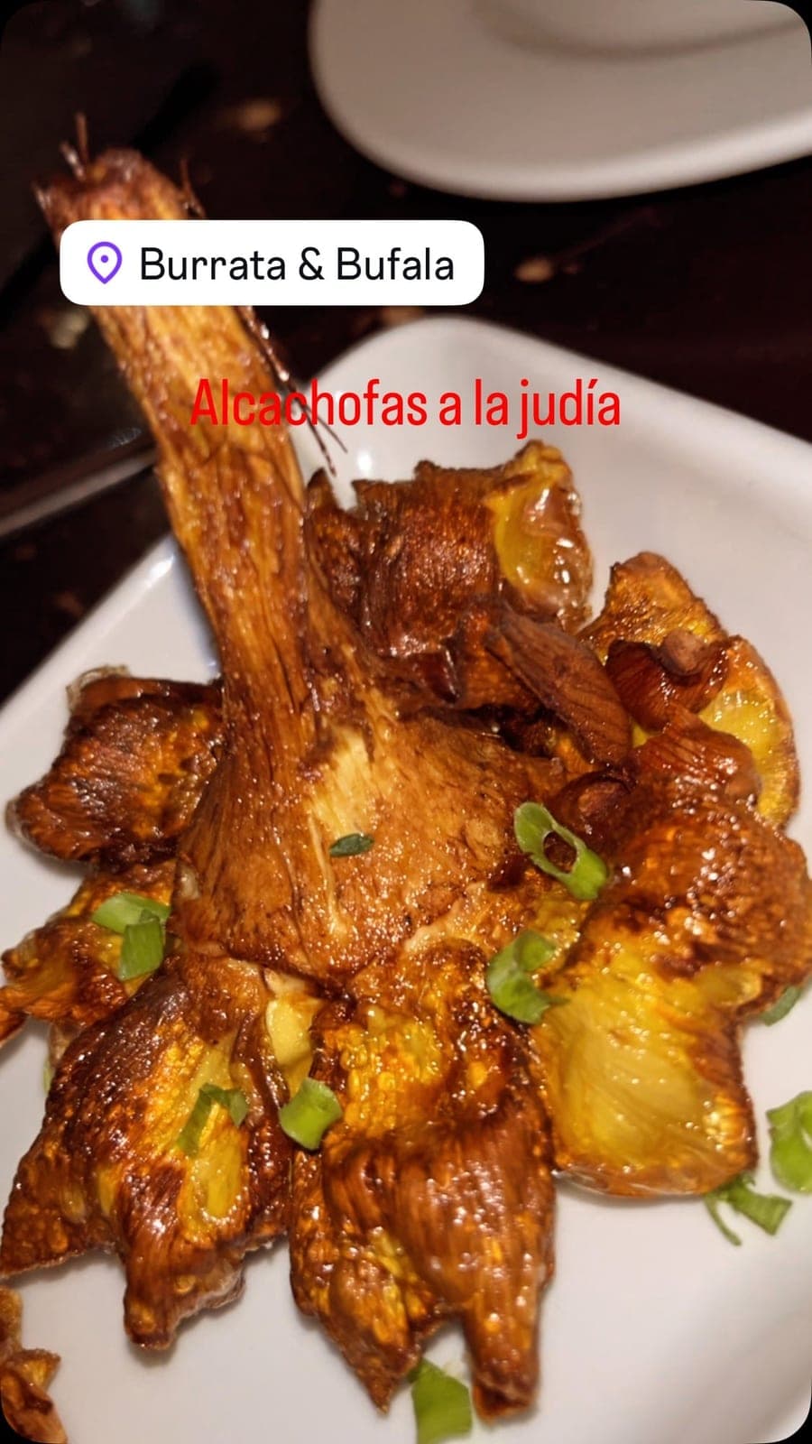 Plate of fried artichokes at La Cava di Burrata Bufala, Punta Pacifica, Panama City