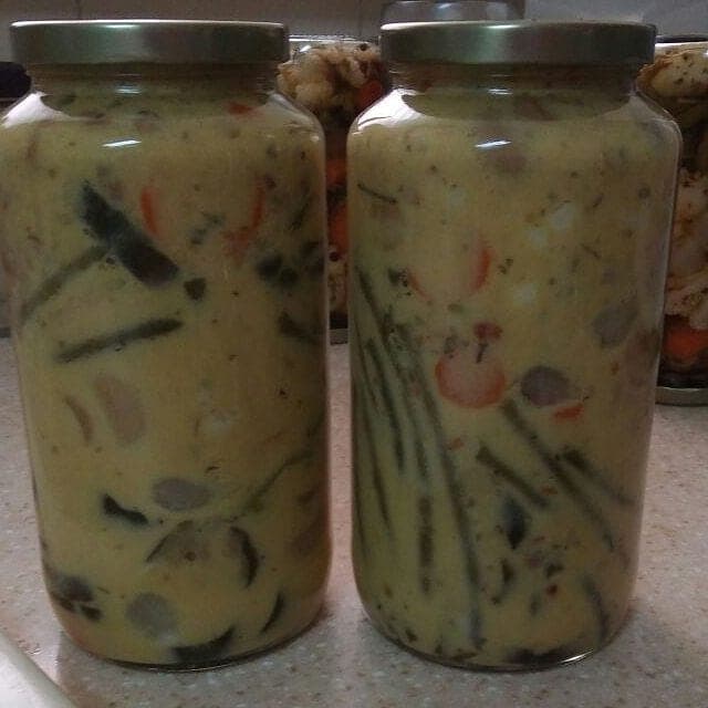 House-made antipasto in jars at La Cucina de Yaki, Marbella, Panama City