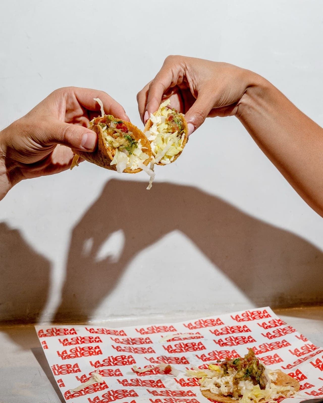 Crispy taco with cabbage and salsa at La Guera Taqueria, Casco Viejo, Panama City