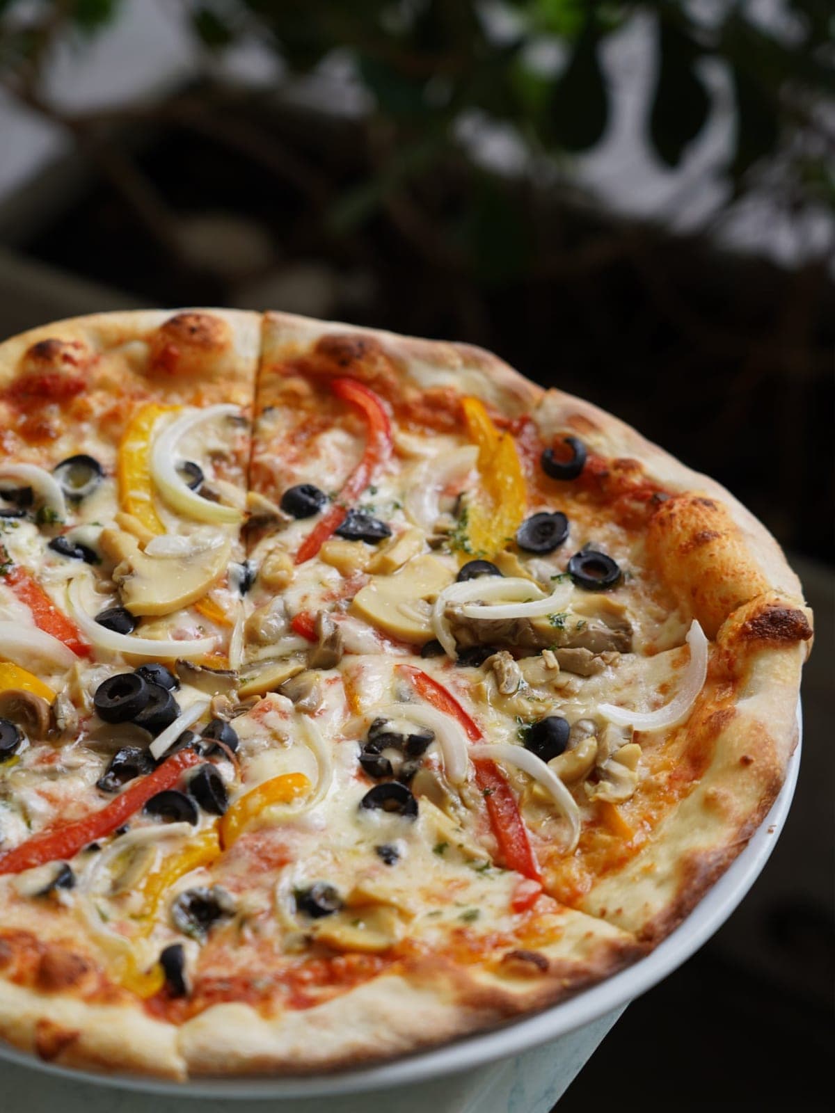 Pizza vegetariana en La Locanda, Obarrio, Ciudad de Panama