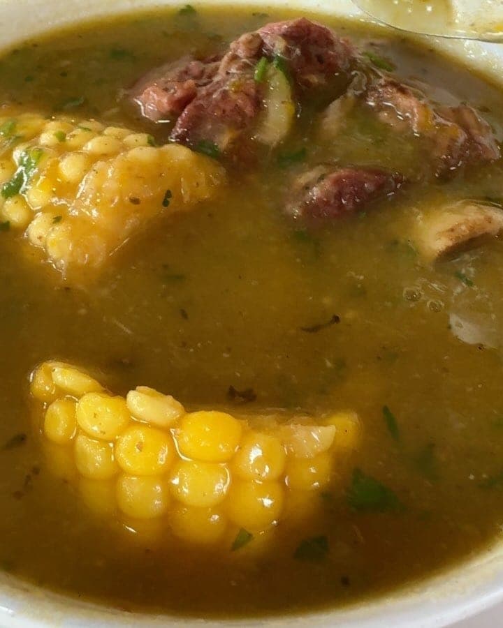Sancocho soup with corn at La Talanquera de la 50, Panama City