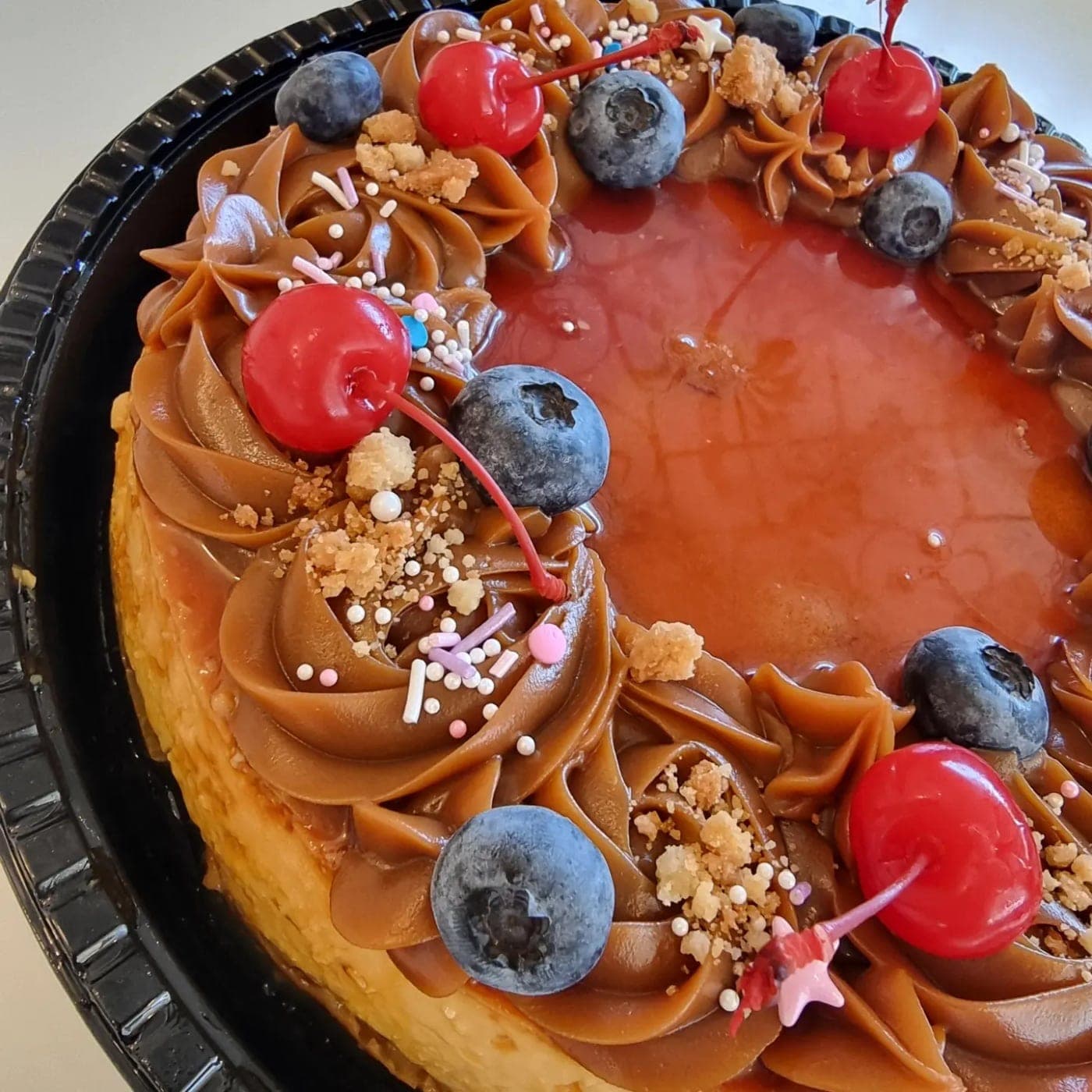 Flan de caramelo en Le Desserts, San Francisco, Ciudad de Panama