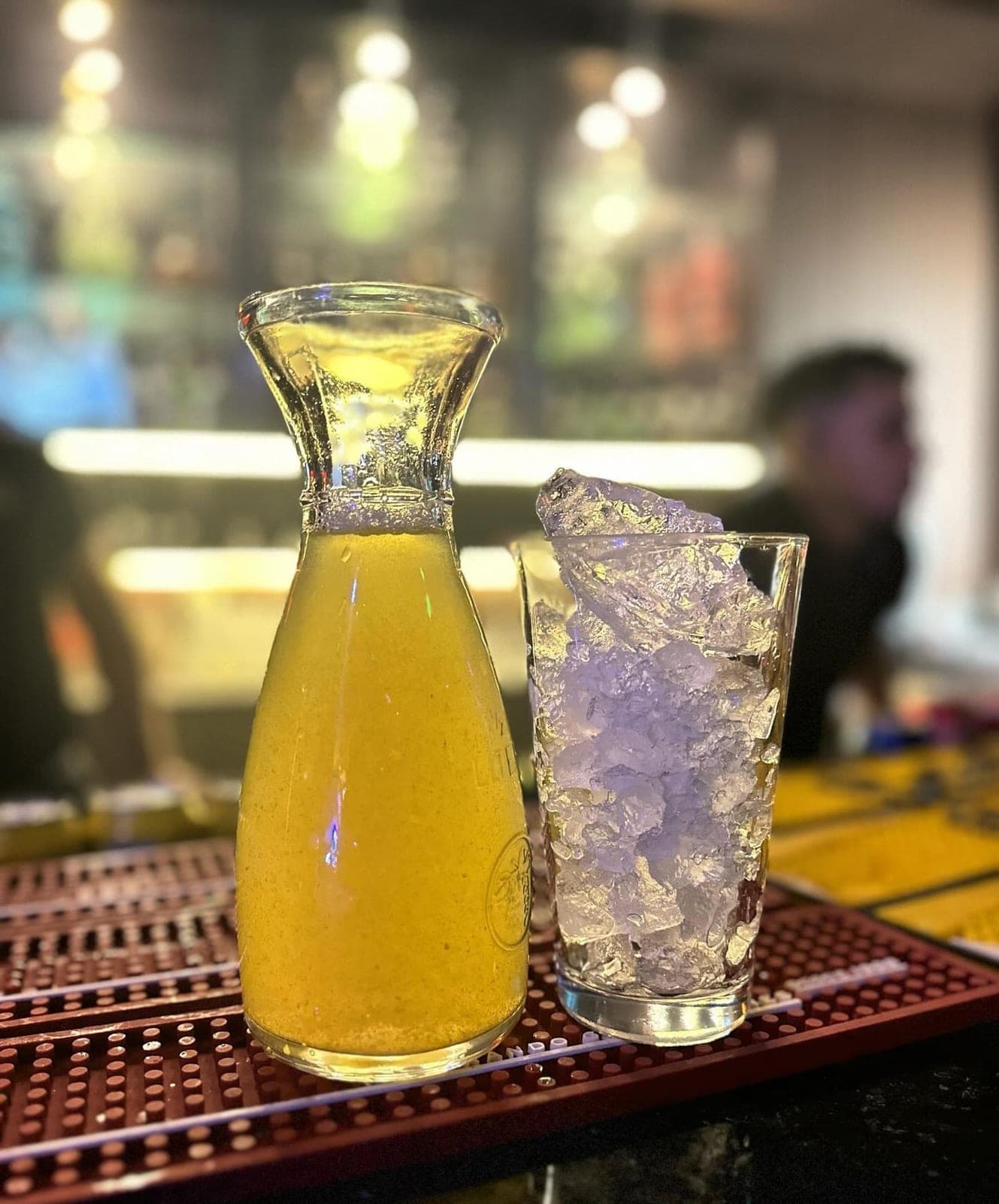 Drinks at the bar of Live Karaoke & Restaurant, El Cangrejo, Panama City