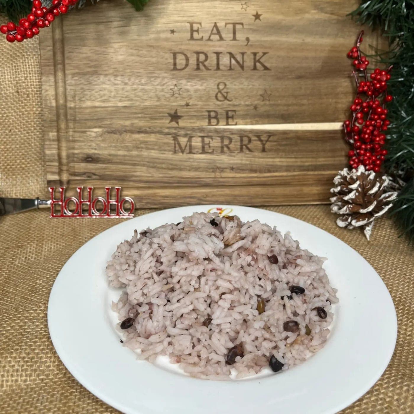 Plato de arroz vegano en Loving Hut, El Cangrejo, Ciudad de Panama