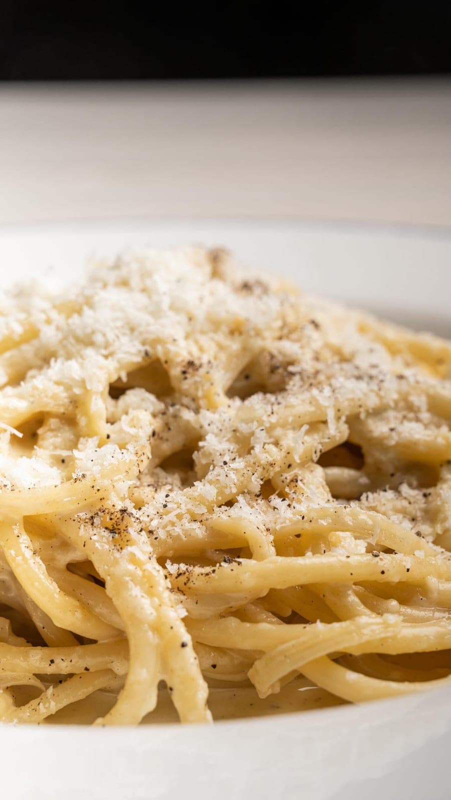 Pasta cremosa en Lucca Trattoria, El Cangrejo, Ciudad de Panamá