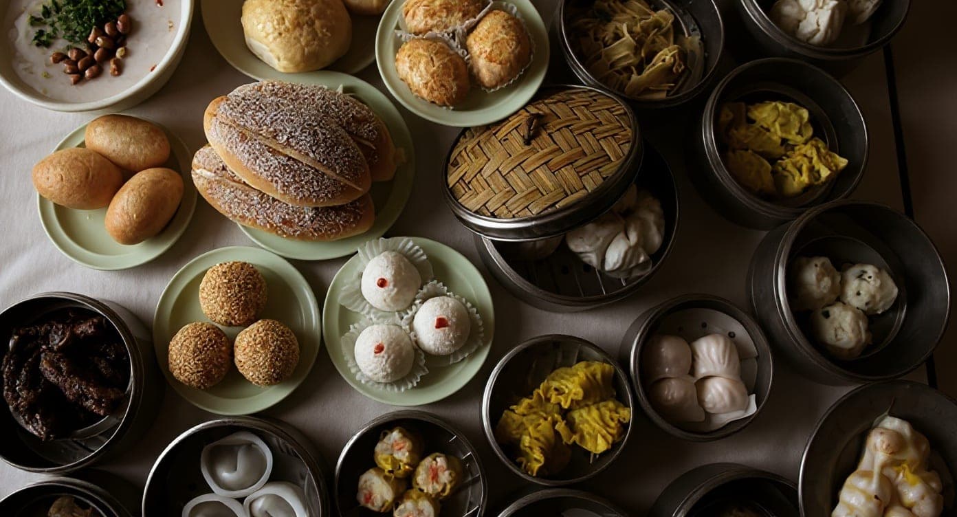 Variedad de dim sum en Lung Fung, Marbella, Ciudad de Panamá