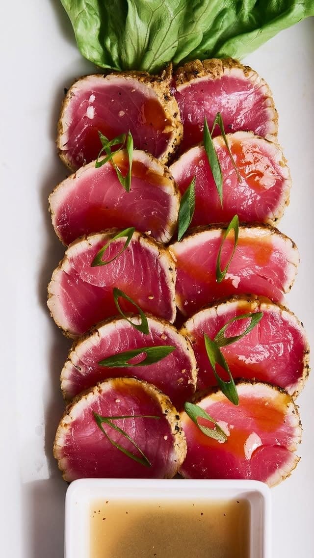 Seared tuna tataki at Nacion Sushi, Marbella, Panama City