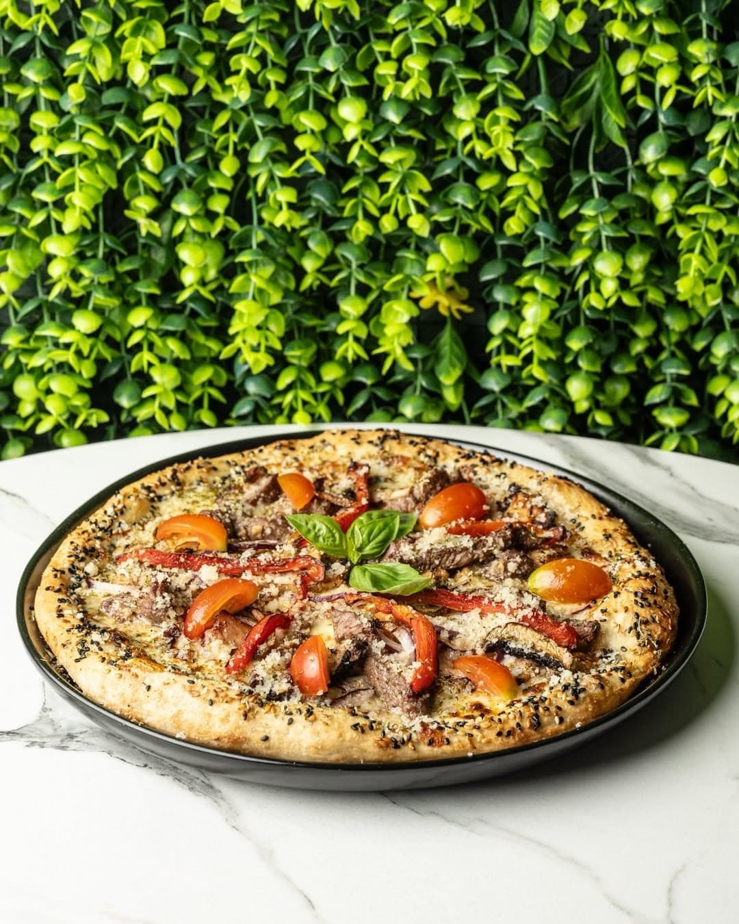 Pizza La Vittoria en Osaka Toscana Rooftop, Obarrio, Ciudad de Panama