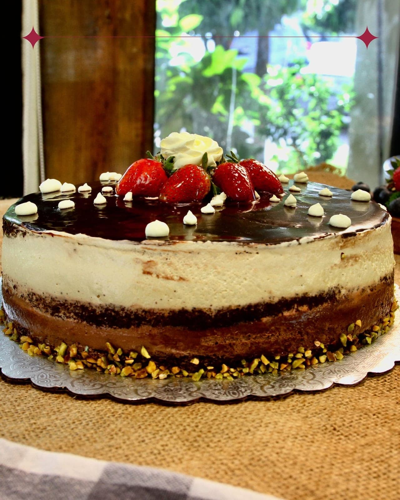 Layered mousse cake at Pastry & Coffee Shop Noel, El Cangrejo, Panama City