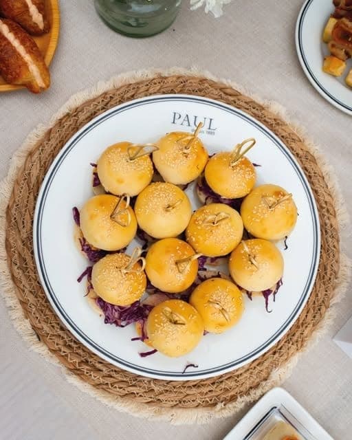 Mini brioche sliders at PAUL Bakery & Restaurant, Pacific Center, Panama City