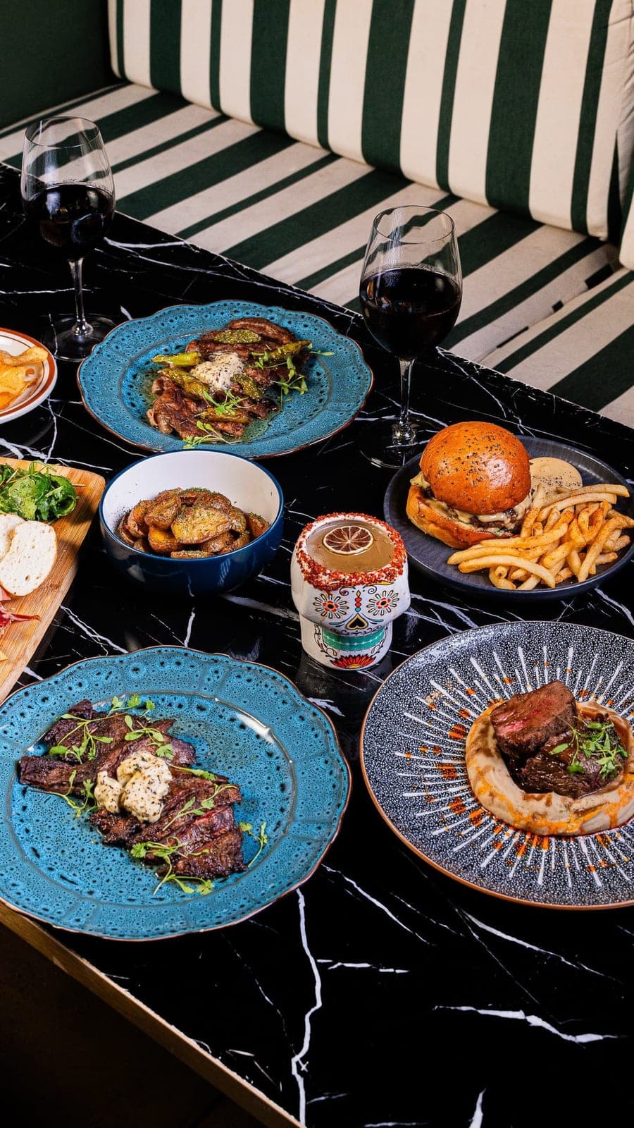 Dishes from the menu at Piano Bar Panama, Bella Vista, Panama City
