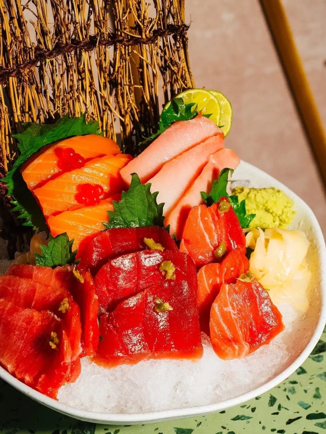 Sashimi platter at Primavera Rooftop, Costa del Este, Panama City