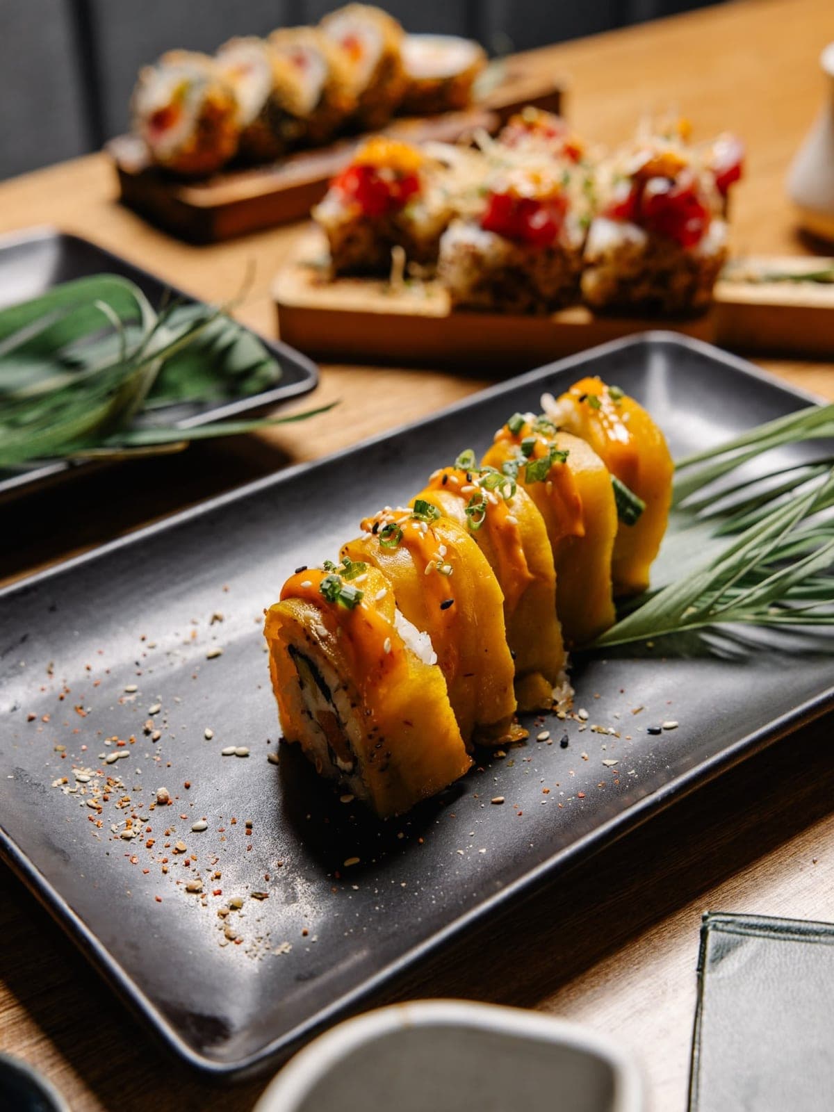 Nikkei sushi rolls at Efimero, Obarrio, Panama City
