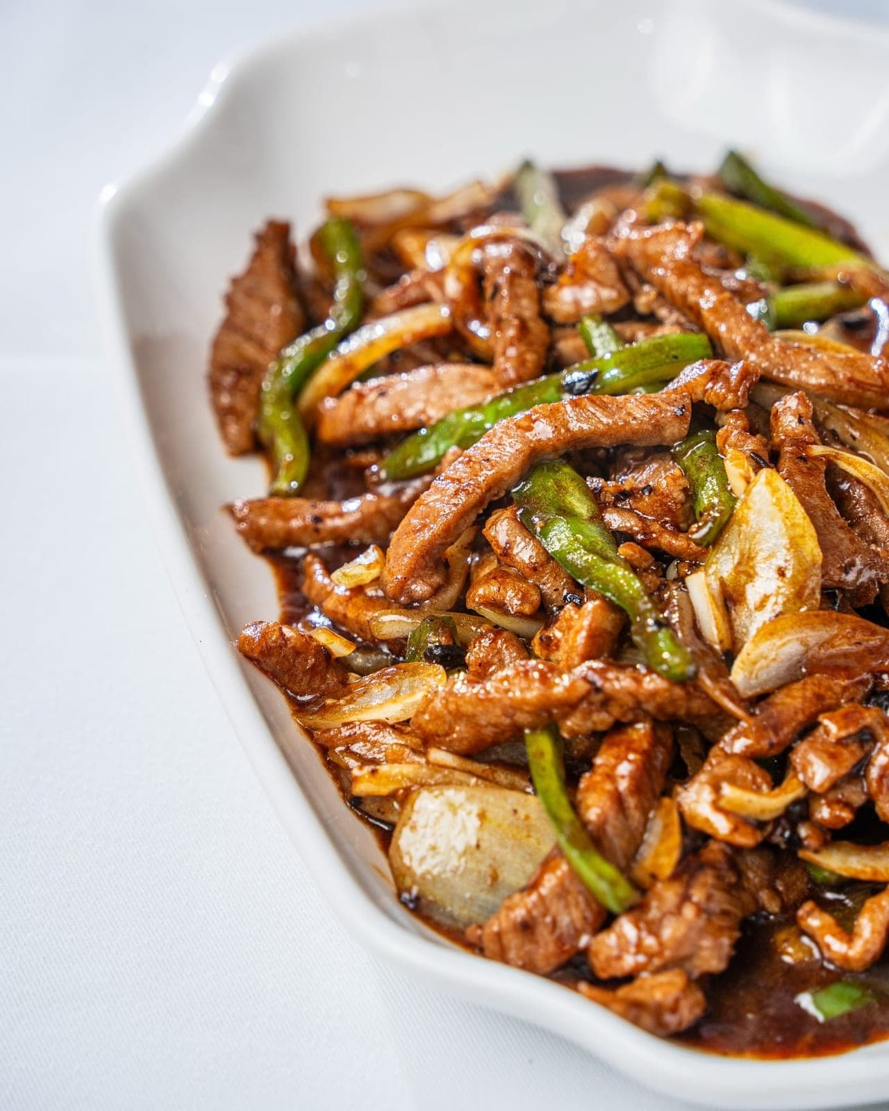 Cantonese stir-fried beef at Salon Canton, Costa del Este, Panama City
