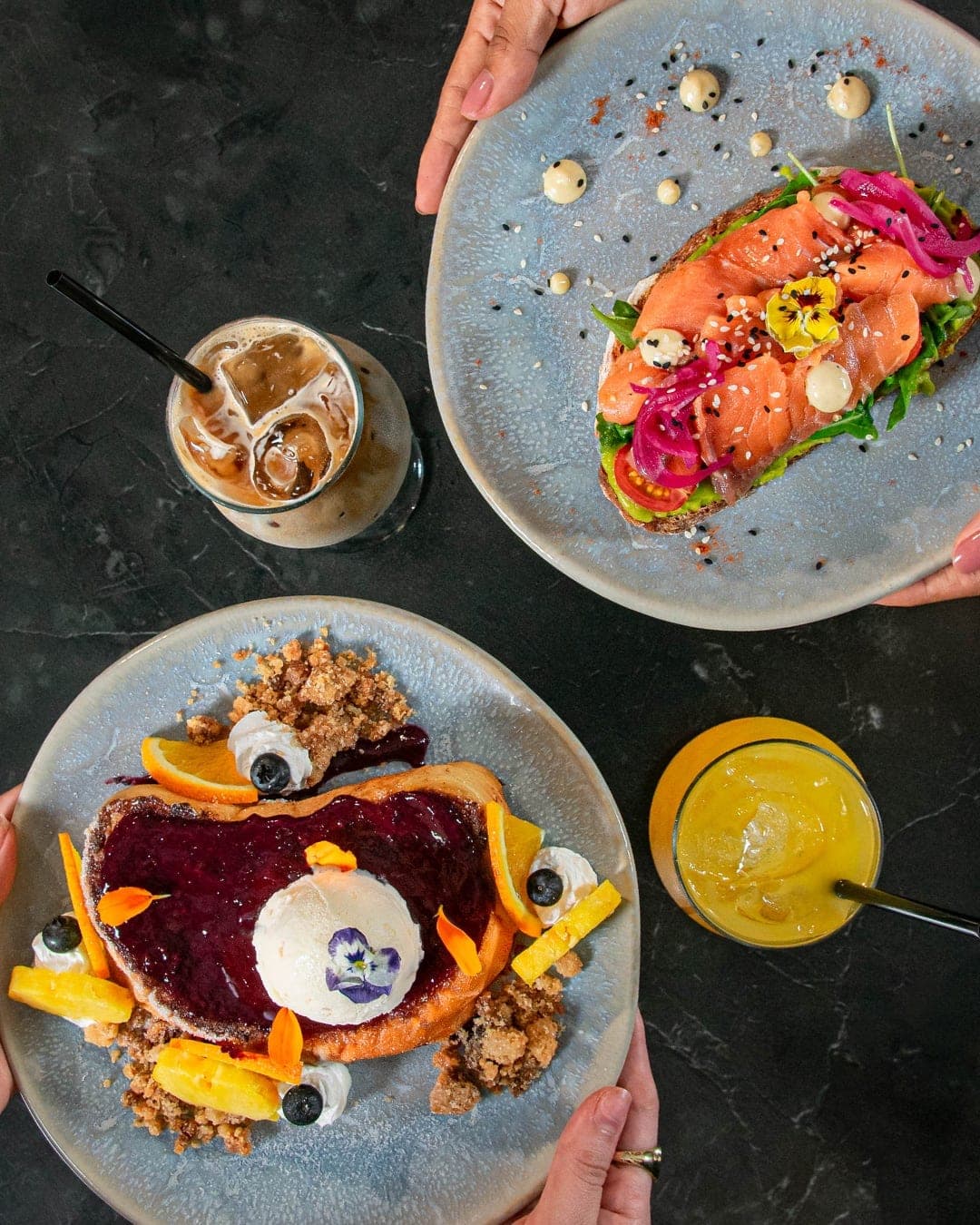 Brunch spread at Sonaroma Specialty Coffee, Panama City