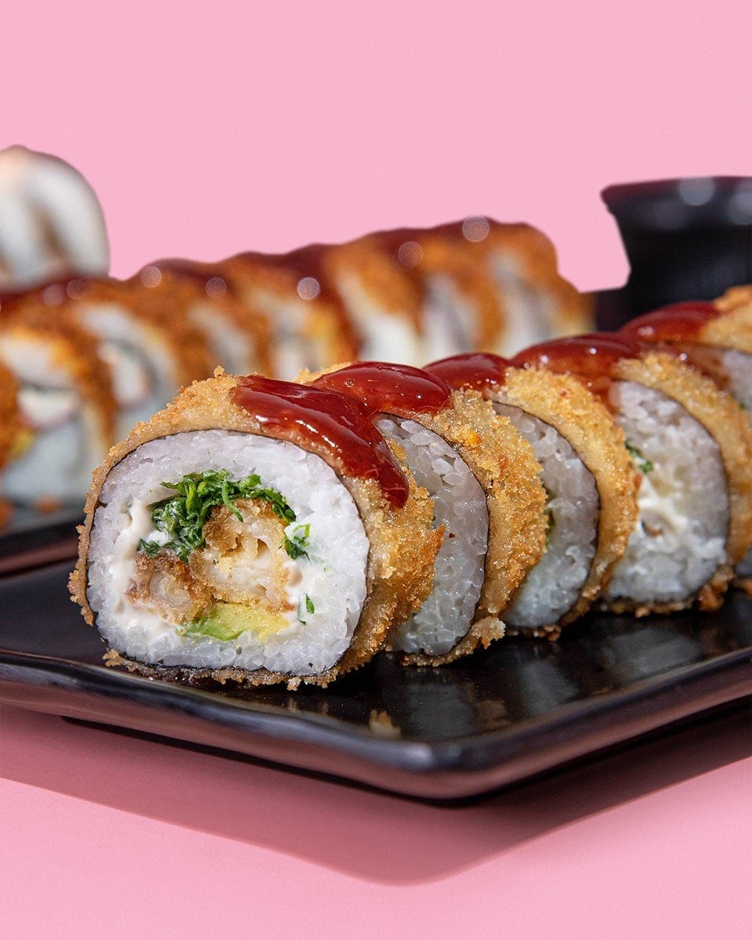 Crispy sushi rolls at Sushi Express, Costa del Este, Panama City