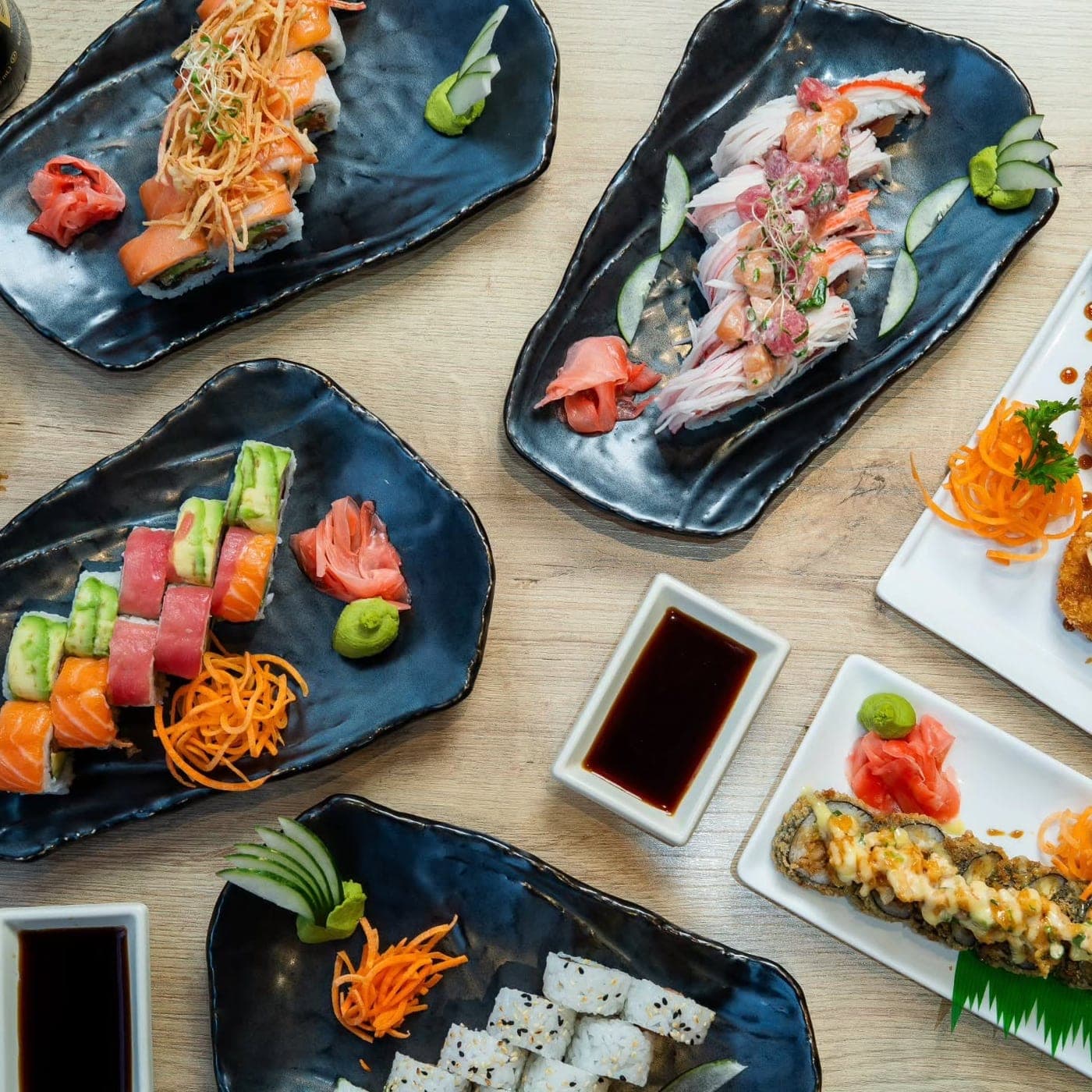 Sushi rolls at Sushi Market, San Francisco, Panama City