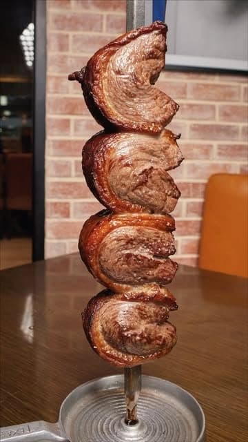 Churrasco picanha skewer at Texas de Brazil, Marbella, Panama City